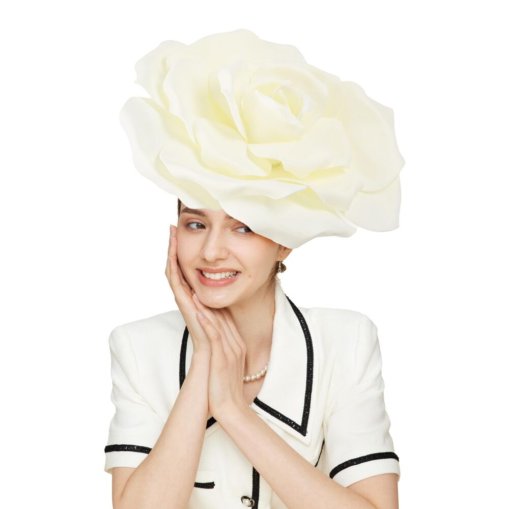 9821 Flower Fascinators Hat Tea Party Hats For Women Rose Fascinator